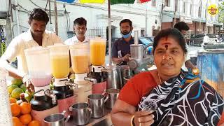 Street Food in Chennai FRUIT JUICE SHOP | PARRYS Corner | Best Orange, Melon, Mosambi Juices