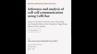 Inference and analysis of cell-cell communication using CellChat | RTCL.TV