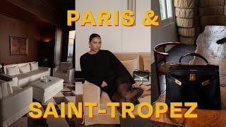 PARIS & SAINT-TROPEZ VLOG | New Wardrobe Additions + Luxury shoes & bag unboxing