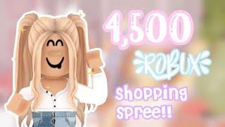 4,500 Robux Shopping Spree! (given to me for Christmas)