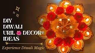 Diy Diwali🪔Urli Decor ideas#diwalispecial #diwaliuril#diwalidecoration #diwalidecor #trending