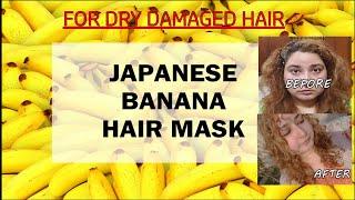 JAPANESE BANANA HAIR MASK FOR SHINY, SILKY & LONG HAIR | DIY HAIR MASK