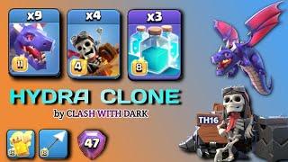 Hydra Clone Attack Th16 | Legend League Day 22 | Hydra Clone Attack Strategy Th16 Clash of Clans