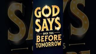GOD IS WARNING YOU - OPEN THIS BEFORE IT'S TOO LATE | GOD MESSAGE TODAY #god #jesus