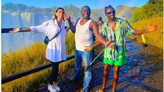 I Took @iammarwa And @rocabreravlogs To The Victoria Falls In  Livingstone Zambia