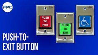 VIS-7040 FEATURES Push to Exit Button for Door Access Control with LED Light