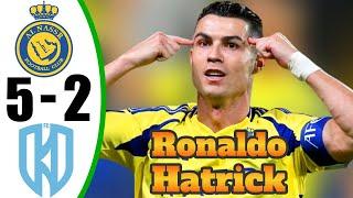 Ronaldo Back  AL Nassr vs Al Okhdood 5-2 - All Goals & Highlights - 2025