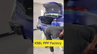 Install matte ppf on rear bumper #ppf #tpu #tph #car #detailing #wrap #factory #windowtint #supplier