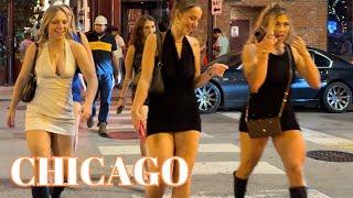 Nightlife in Chicago | Downtown | on Saturday | August 24, 2024 | 4k Video