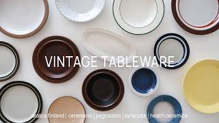 VLOG | my vintage tableware collection