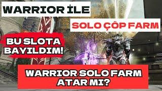 RISE ONLINE WARRIOR İLE FULL SOLO ÇÖP FARM ATTIK | WARRIOR İLE SOLO FARM OLUR MU? Rise Online World