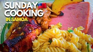 Tuna Pasta, Roast Chicken, Steak & Gravy and More ‍ | SUNDAY COOKING IN SAMOA | Ep.68