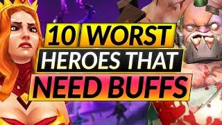 Top 10 Heroes that RUIN Your Rank - Your MMR Will Go to the MOON if you Switch - Dota 2 Guide