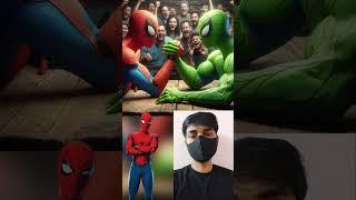 Superheroes Vs Vegitarian Arm Wrestling  All Marvel Characters #avengers #shorts #marvel