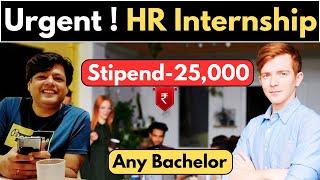 Top 10 HR Internships with Stipend & HR Recruiter Course with Placement Any Bachelor - 2024