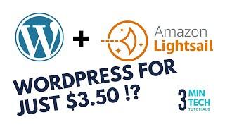 Just $3.50/month - ridiculously cheap Wordpress with Amazon AWS Lightsail