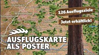 Die Ausflugskarte vom Rems-Murr-Kanal |  Landkarte | Poster