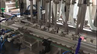 full automatic servo motor piston small bottle liquid filling machine