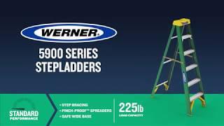 Werner Ladder - 5900 Series Fiberglass Step Ladders