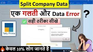 How to Split Company Data in Tally Prime | How To Split Company Data | Tally Prime