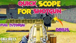 HOW TO QUICKSCOPE FASTER WITH SHOTGUN IN COD MOBILE | Shotgun tips and tricks codm | New season 3