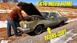 I Bought an Abandoned 1973 Buick Regal and Tried to Drive it 1600 Miles   NY to OK! Will it Make it?