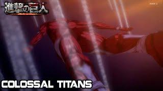 Colossal Titans Vs Marley Attack On Titan Episode 87 Season 4 Episode 28 Shingeki No Kyojin 87