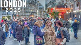 London City Tour 2025 | 4K HDR Virtual Walking Tour around the City | London Winter Walk 2025