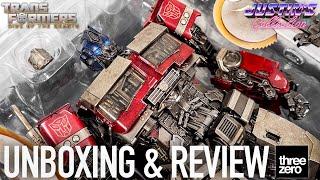 Optimus Prime Transformers Rise of the Beasts Threezero DLX Diecast Unboxing & Review