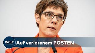 WELT ANALYSE: Parteichefin demontiert - AKK hat ihr Pulver verschossen