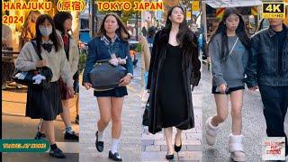 4k hdr japan travel 2024 | Walk in Harajuku（原宿）Tokyo Japan |  Relaxing Natural City ambience