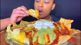 ASMR MUKBANG CHEESY LOADED NACHOS 먹방 EATING SHOW NO TALKING ASMR 먹방 MUKBANG #asmrmukbangviral