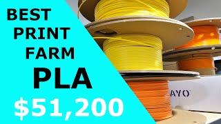 The Best / Cheapest 3d Printing PLA Filaments for Print Farm (Currently)