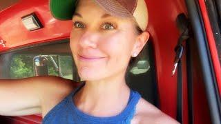 THIS GIRL IS ON FIRE  : Driving Dump Trucks & Catching Big Bass