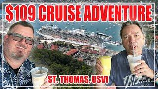 $109 Cruise Adventure in St. Thomas - Sky Princess Cruise Vlog