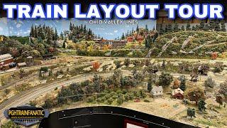 Tour 2 AMAZING Train Layouts!! - Ohio Valley Lines