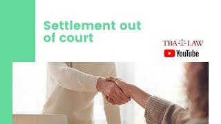 Settlement out of court