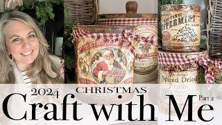 2024 Christmas Craft With Me | Part 2 | Rustic Christmas Craft Ideas