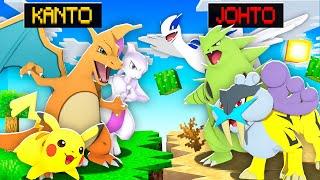 POKÉMON de KANTO VS JOHTO en MINECRAFT PIXELMON!