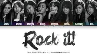 After School (アフタースクール) - Rock It! [Color Coded Lyrics Kan/Rom/Eng]