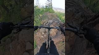 Techy Tuesday! Riding a steep and rocky technical section