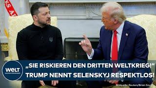 TRUMP TOBT: Historische Szene im Weißen Haus - Selenskyjs klare Kante erwischt US-Präsidenten kalt