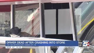 Police: Driver dies after crashing into Kansas City, KS grocery store