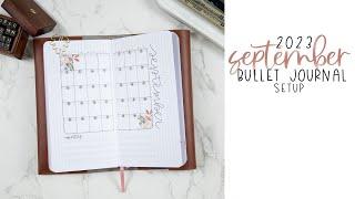 September Bullet Journal Setup | 2023 Plan with Me | Fall Harvest Theme