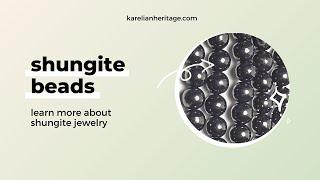 Shungite Jewelry Shungite Beads