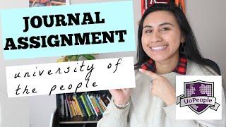 How to Write Journal for Master's of Ed. | University of the People | Spanish Teacher