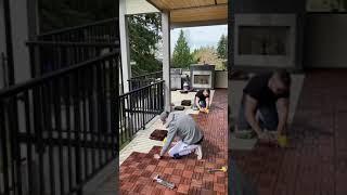 IKEA Patio Flooring Installation