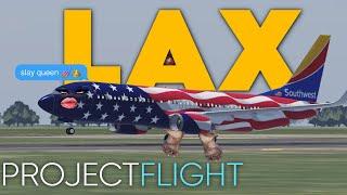 PLANESPOTTING AT LAX IN PROJECT FLIGHT | R1zzM4n | LIVE️