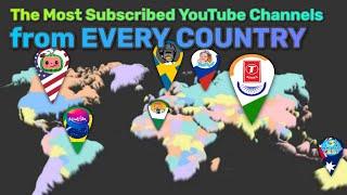 The Most Subscribed YouTube Channels from EVERY COUNTRY (2021 Edition)