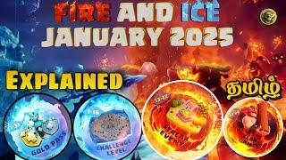 January 2025 Updates & Event Calendar Explained|new fire and ice Scenery in clash of clans tamil